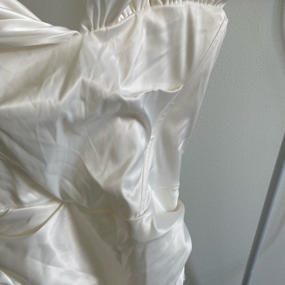 White satin corset dress - Picture 4 of 6